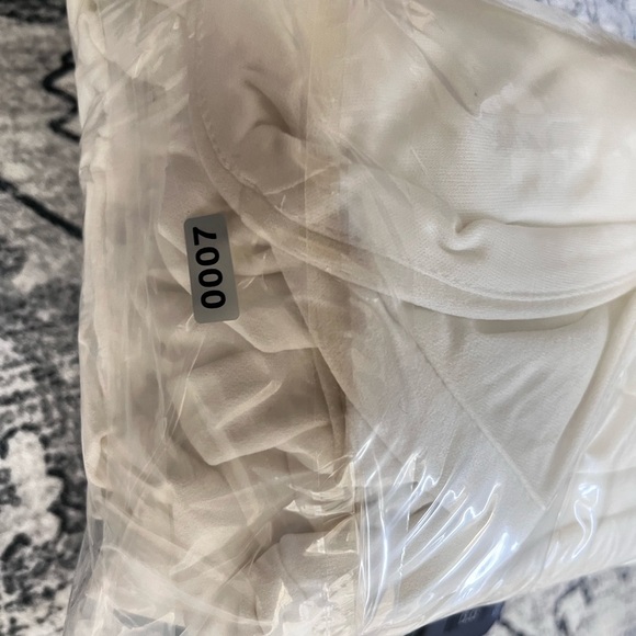 LULUS Jumpsuit Womens XL White Square Neck Lined Stretch Wide Leg - Picture 11 of 12